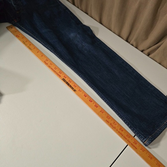 Gustin Jeans Mens 33 (Fits 29x27) Blue Straight Raw Selvedge Denim Minimalist - Picture 14 of 16